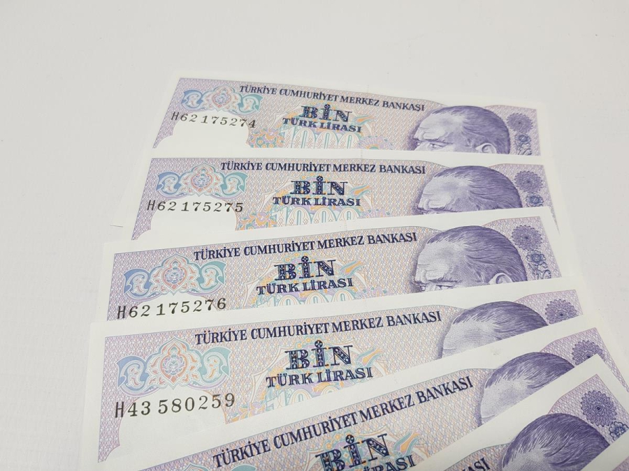 7. EMİSYON 1000 LİRA KAĞIT PARA LOTU