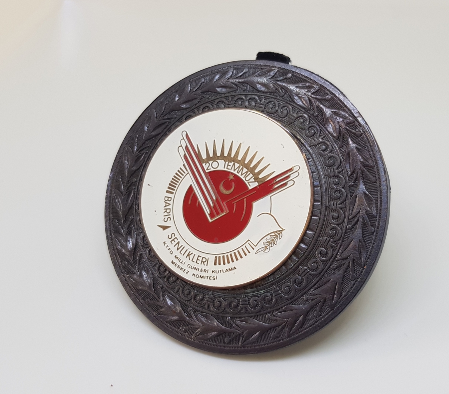 KIBRIS TÜRK FEDERE DEVLETİ 20 TEMMUZ BARIŞ ŞENLİKLERİ MADALYASI