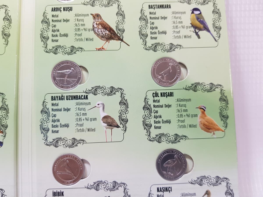 2020 ANADOLU'YA ÖZGÜ KUŞLAR HATIRA PARA SETİ