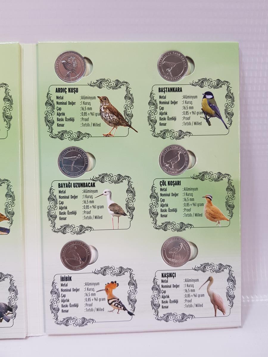 2020 ANADOLU'YA ÖZGÜ KUŞLAR HATIRA PARA SETİ