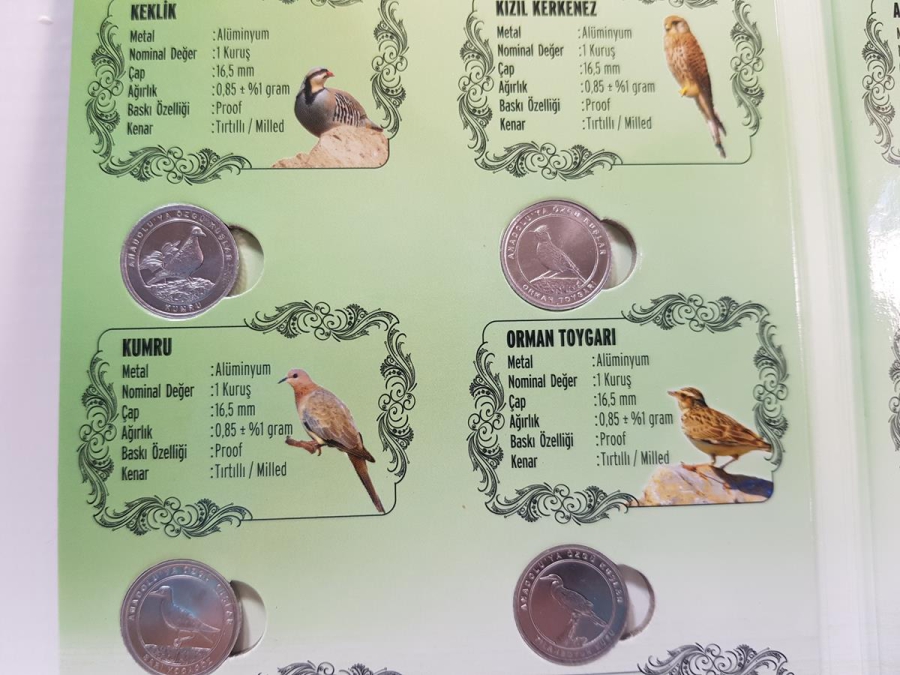 2020 ANADOLU'YA ÖZGÜ KUŞLAR HATIRA PARA SETİ