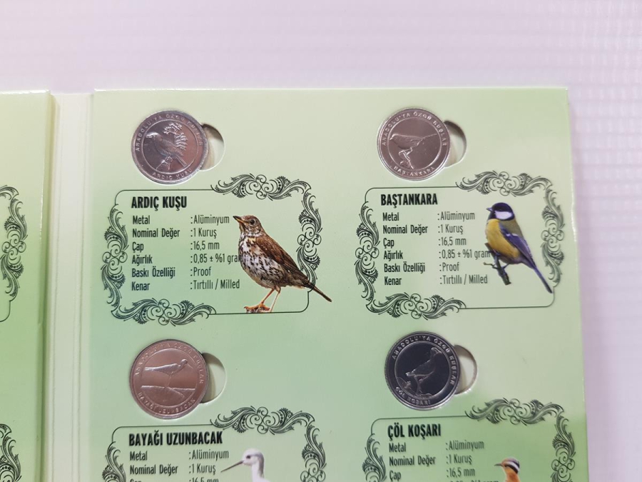 2020 ANADOLU'YA ÖZGÜ KUŞLAR HATIRA PARA SETİ