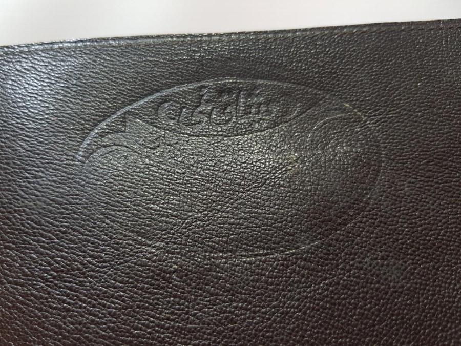 KURTULUŞ SAVAŞI DÖNEMİ OSMANLICA MİSAK-I MİLLİ YADİGARI YAZILI DERİ SUBAY CÜZDANI