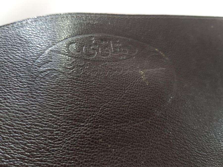 KURTULUŞ SAVAŞI DÖNEMİ OSMANLICA MİSAK-I MİLLİ YADİGARI YAZILI DERİ SUBAY CÜZDANI