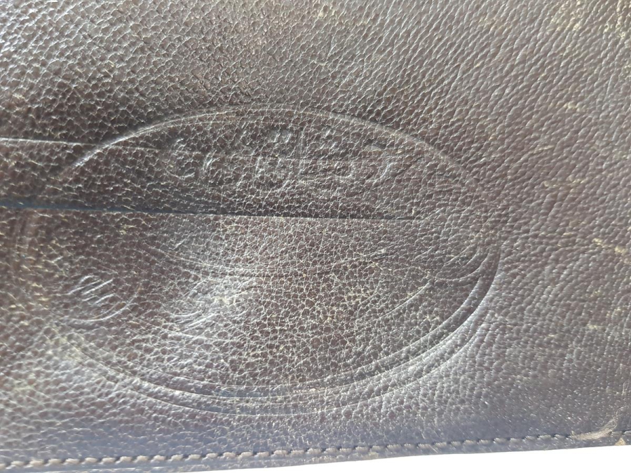 KURTULUŞ SAVAŞI DÖNEMİ OSMANLICA MİSAK-I MİLLİ YADİGARI YAZILI DERİ SUBAY CÜZDANI