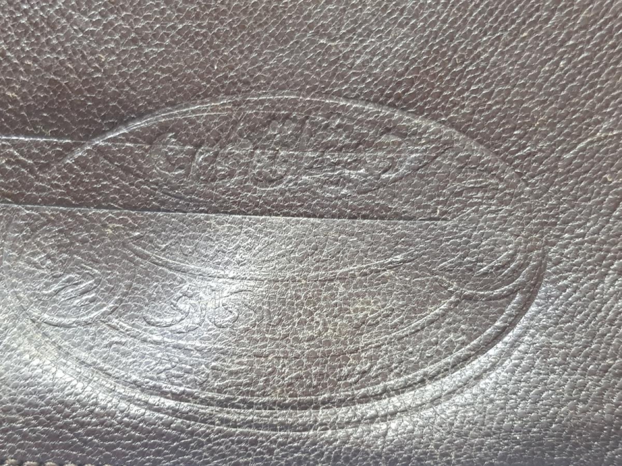 KURTULUŞ SAVAŞI DÖNEMİ OSMANLICA MİSAK-I MİLLİ YADİGARI YAZILI DERİ SUBAY CÜZDANI