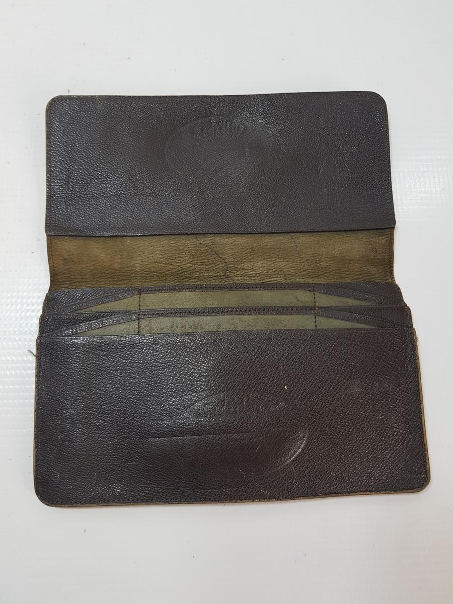 KURTULUŞ SAVAŞI DÖNEMİ OSMANLICA MİSAK-I MİLLİ YADİGARI YAZILI DERİ SUBAY CÜZDANI