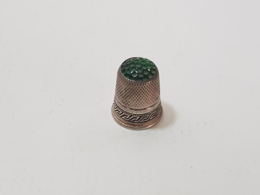 OSMANLI DÖNEMİ OPAL TAŞLI GÜMÜŞ TERZİ YÜKSÜĞÜ