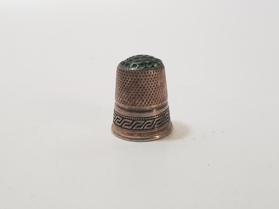 OSMANLI DÖNEMİ OPAL TAŞLI GÜMÜŞ TERZİ YÜKSÜĞÜ