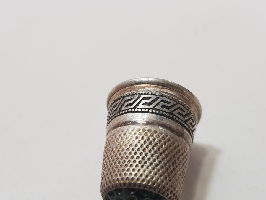 OSMANLI DÖNEMİ OPAL TAŞLI GÜMÜŞ TERZİ YÜKSÜĞÜ