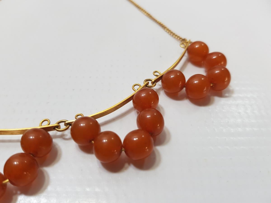 ÖZEL YAPIM DAMLA KEHRİBAR GERDANLIK