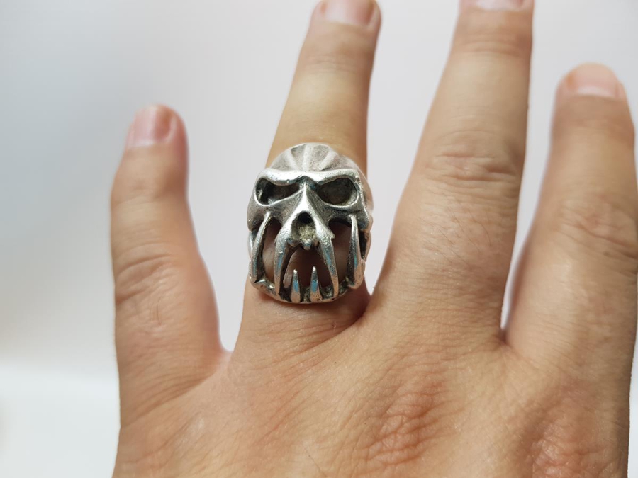 DEMON SKULL GÜMÜŞ YÜZÜK