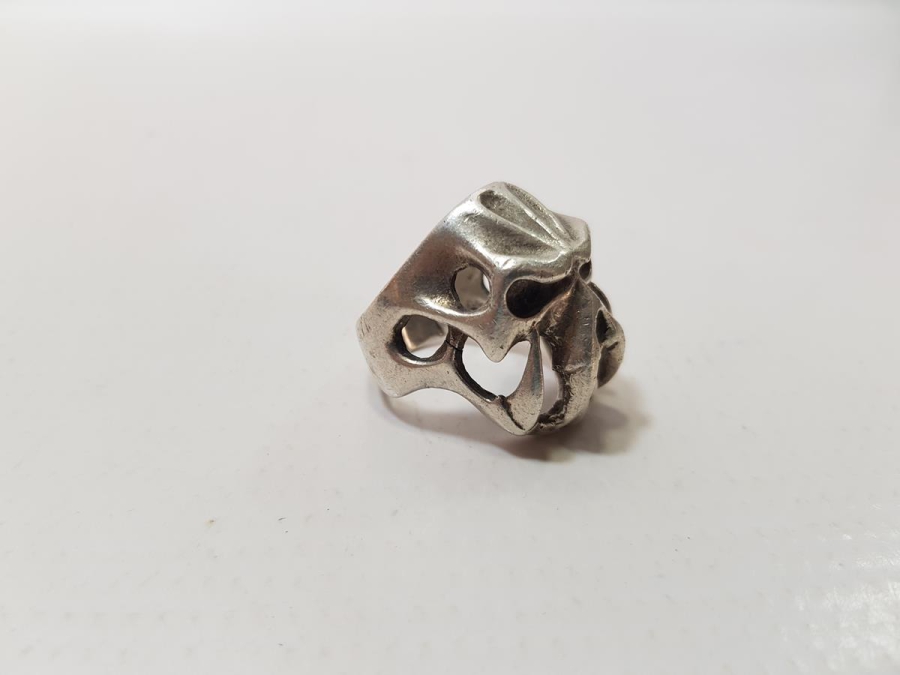 DEMON SKULL GÜMÜŞ YÜZÜK