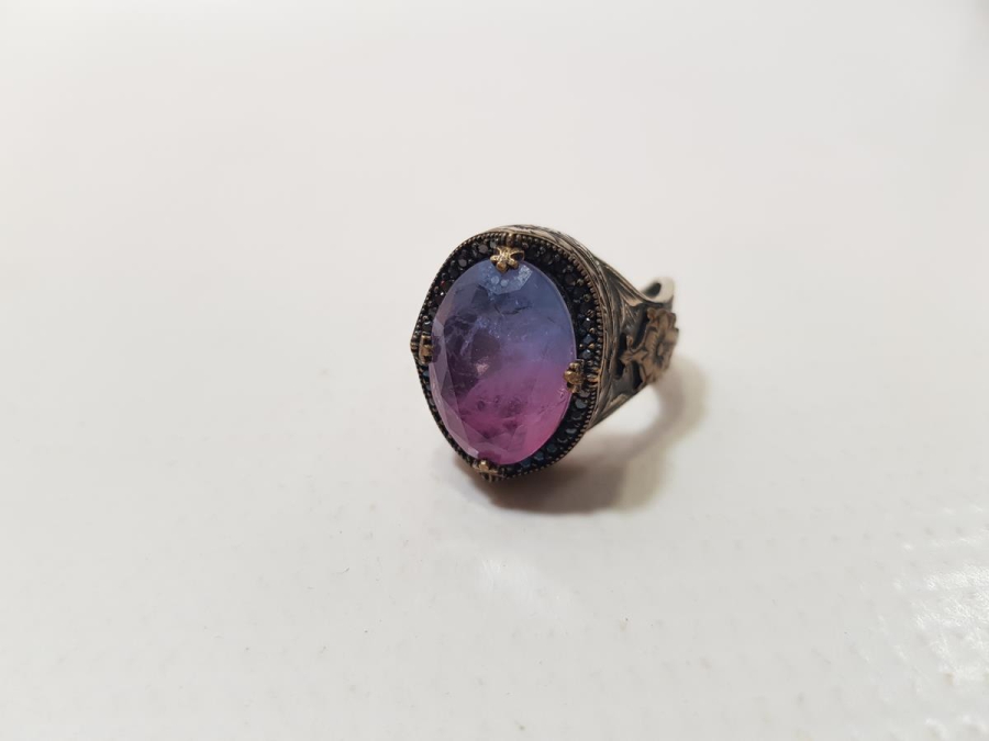 AQUAMARİN TAŞLI GÜMÜŞ YÜZÜK