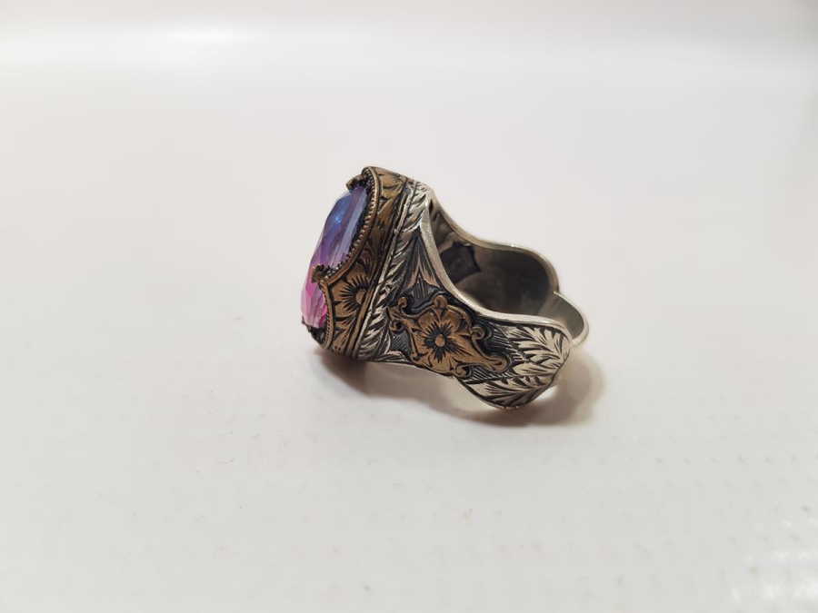 AQUAMARİN TAŞLI GÜMÜŞ YÜZÜK