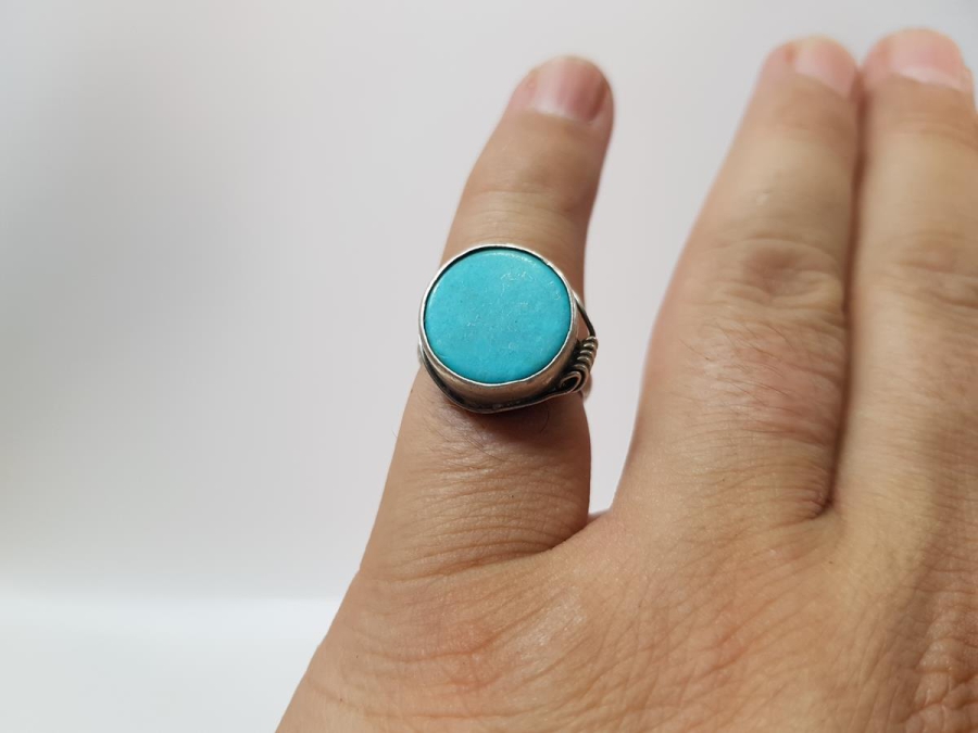 TURKUAZ TAŞLI GÜMÜŞ YÜZÜK