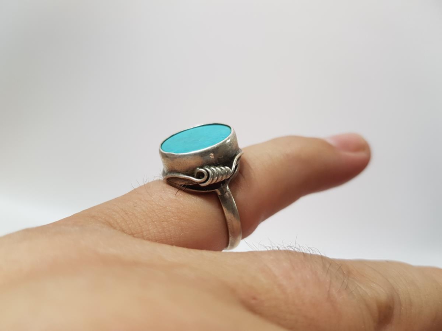 TURKUAZ TAŞLI GÜMÜŞ YÜZÜK