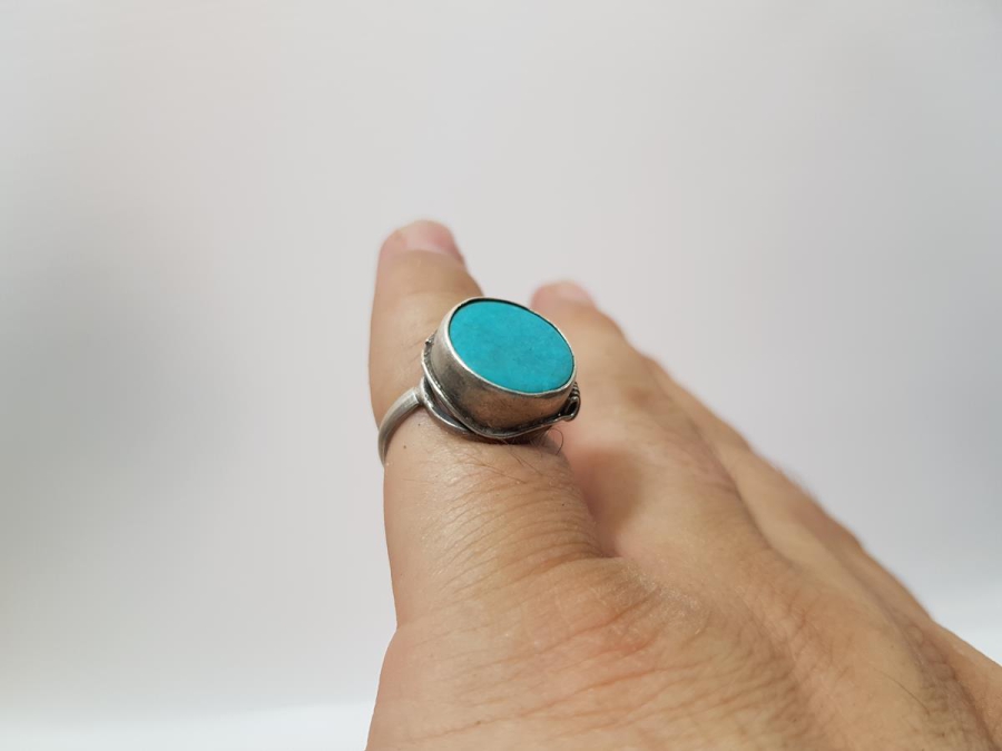 TURKUAZ TAŞLI GÜMÜŞ YÜZÜK