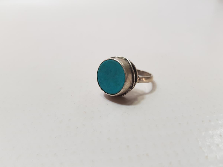 TURKUAZ TAŞLI GÜMÜŞ YÜZÜK