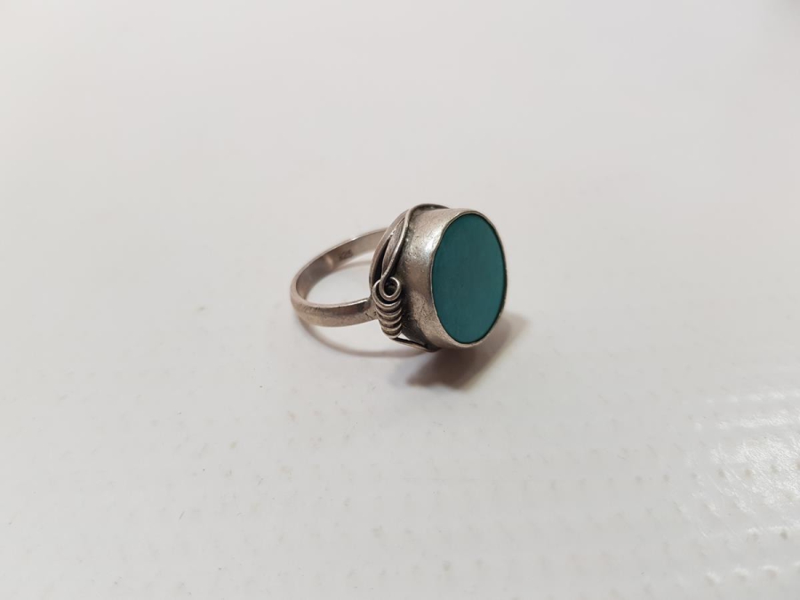 TURKUAZ TAŞLI GÜMÜŞ YÜZÜK