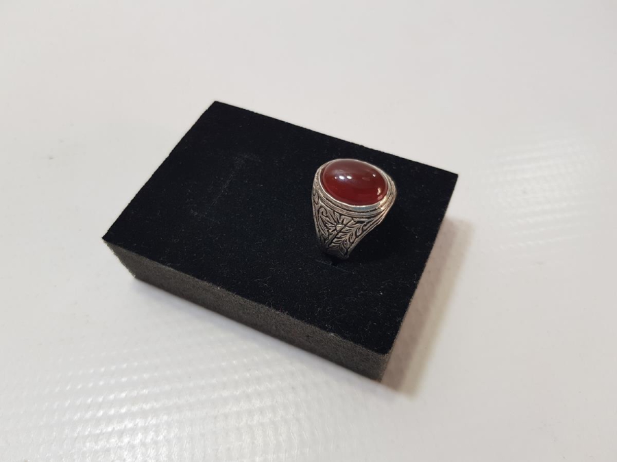 AKİK TAŞLI GÜMÜŞ YÜZÜK