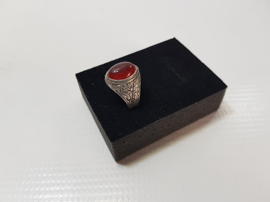 AKİK TAŞLI GÜMÜŞ YÜZÜK