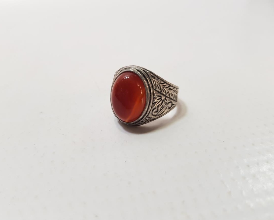 AKİK TAŞLI GÜMÜŞ YÜZÜK