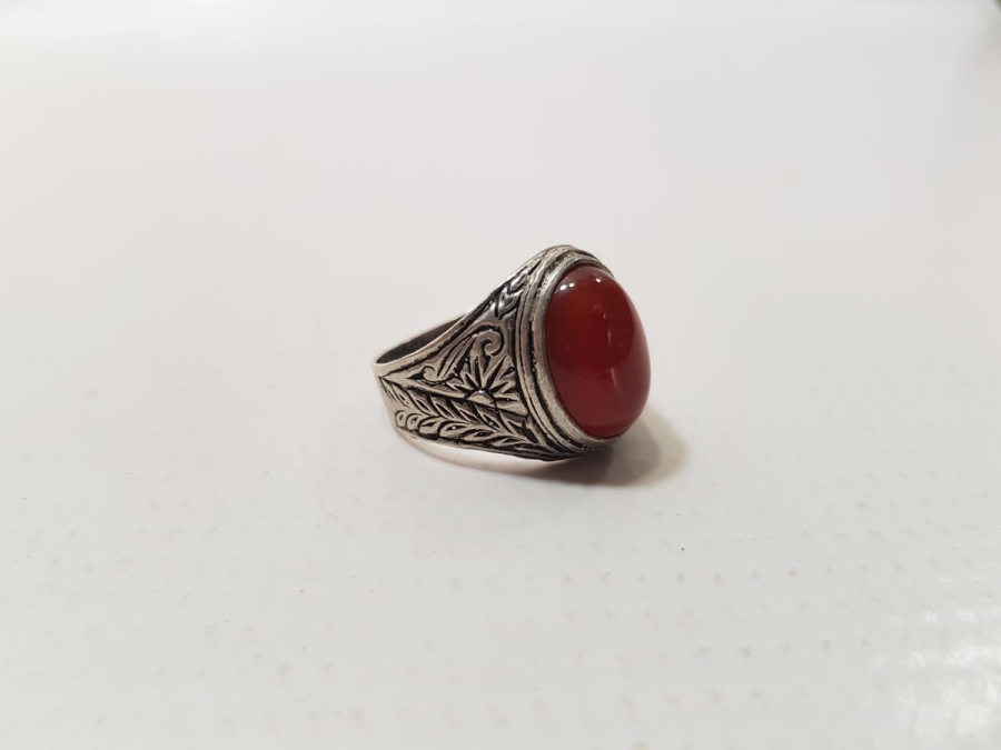 AKİK TAŞLI GÜMÜŞ YÜZÜK