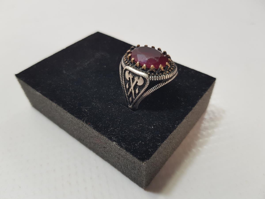 AKİK TAŞLI GÜMÜŞ YÜZÜK