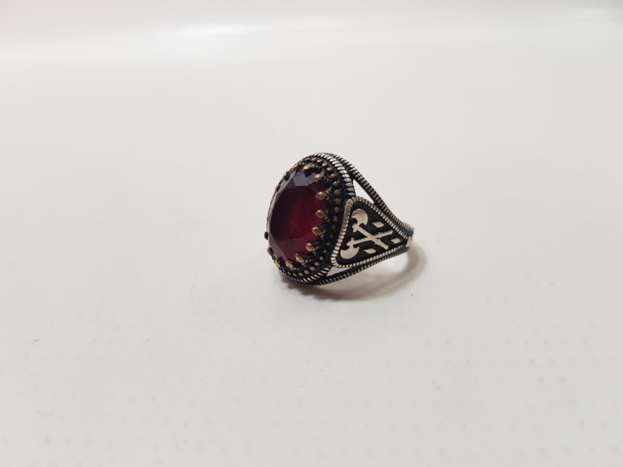 AKİK TAŞLI GÜMÜŞ YÜZÜK