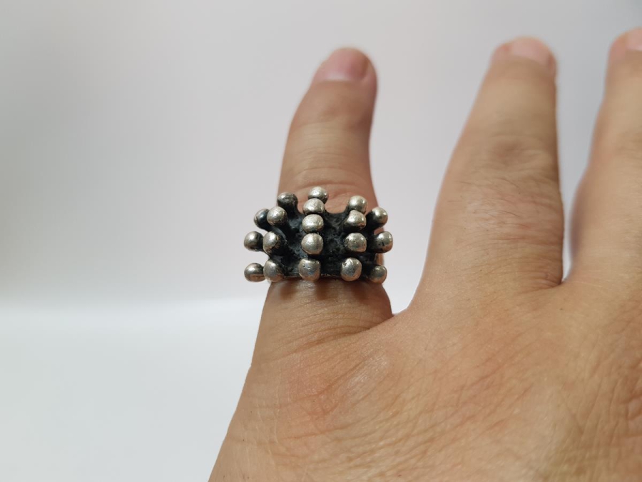 MANTAR FORMLU GÜMÜŞ YÜZÜK