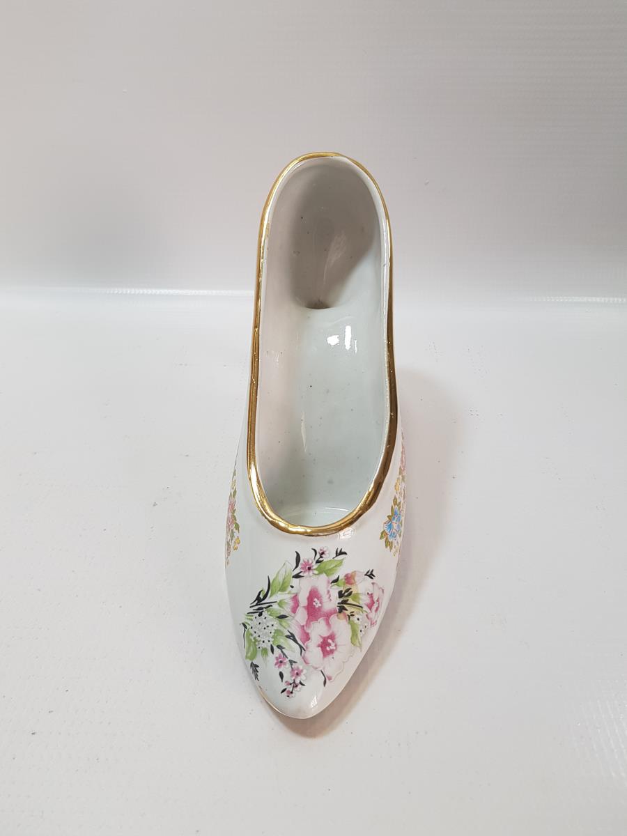 AYAKKABI FORMLU EL BOYAMA PORSELEN BİBLO