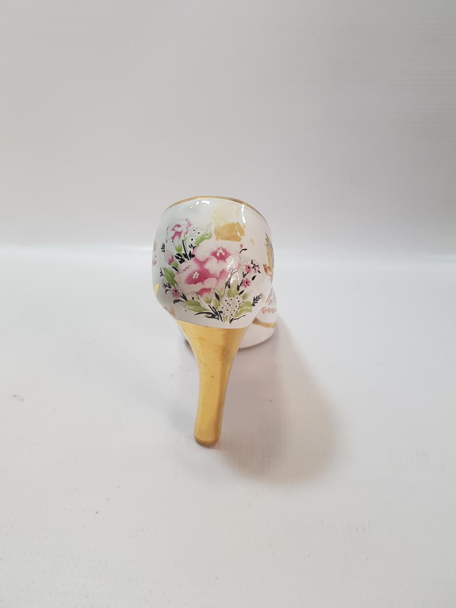 AYAKKABI FORMLU EL BOYAMA PORSELEN BİBLO