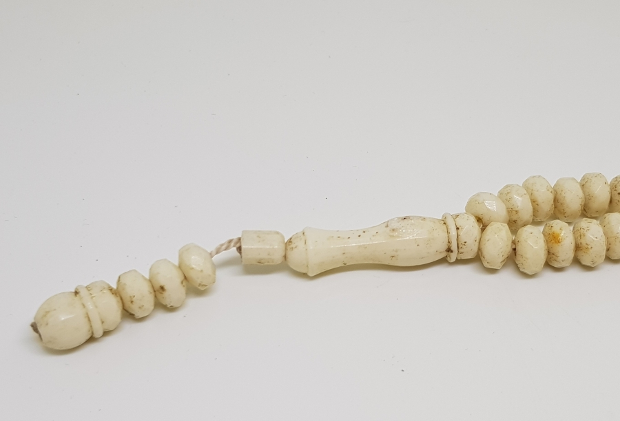 OSMANLI DÖNEMİ ÇOK NADİR FASETA KESİMLİ TAŞ OPALİN NAMAZ TESPİHİ