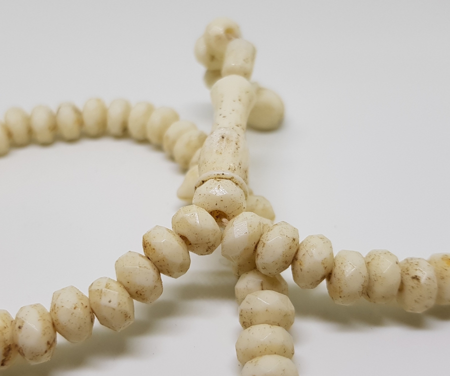 OSMANLI DÖNEMİ ÇOK NADİR FASETA KESİMLİ TAŞ OPALİN NAMAZ TESPİHİ