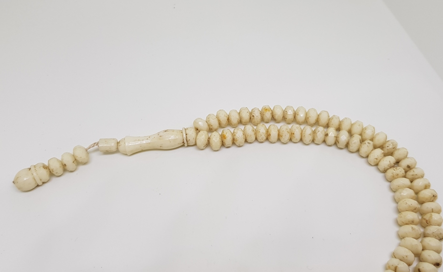 OSMANLI DÖNEMİ ÇOK NADİR FASETA KESİMLİ TAŞ OPALİN NAMAZ TESPİHİ