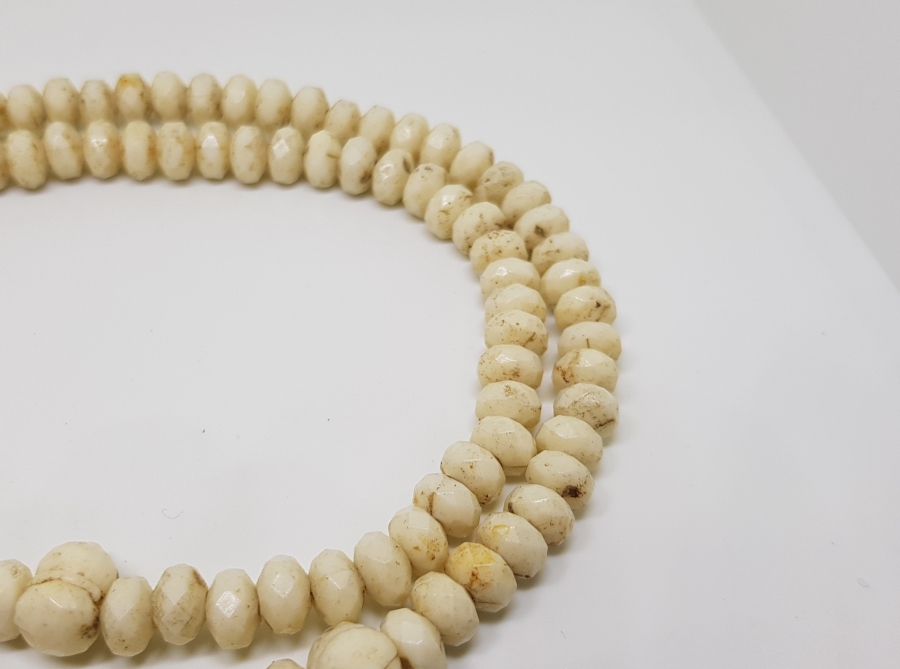 OSMANLI DÖNEMİ ÇOK NADİR FASETA KESİMLİ TAŞ OPALİN NAMAZ TESPİHİ