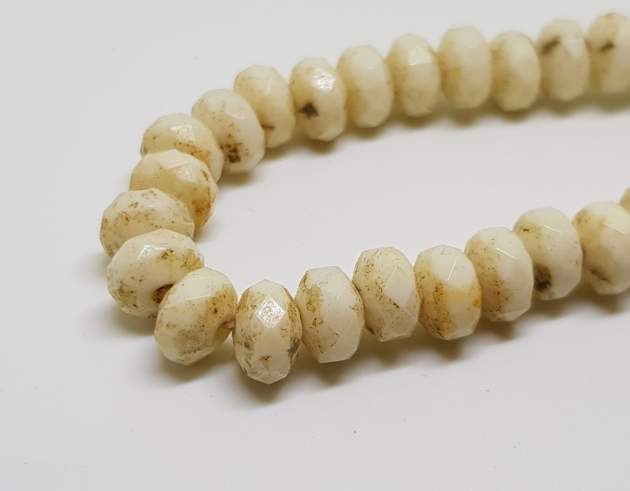 OSMANLI DÖNEMİ ÇOK NADİR FASETA KESİMLİ TAŞ OPALİN NAMAZ TESPİHİ