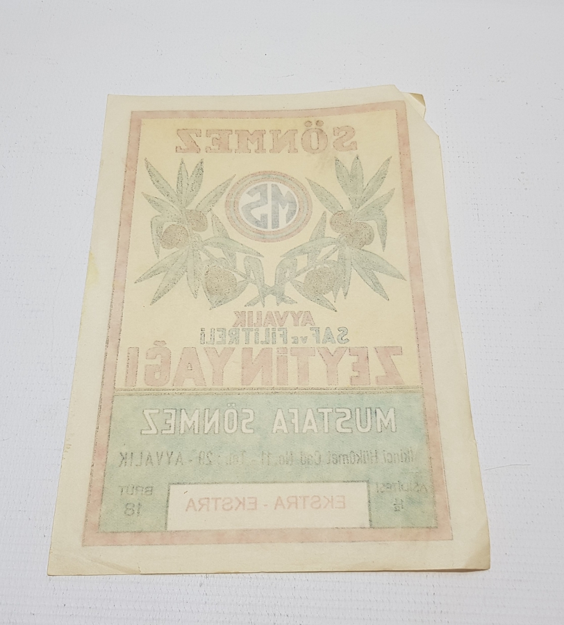 ANTİKA BÜYÜK BOY ZEYTİNYAĞI ETİKETİ