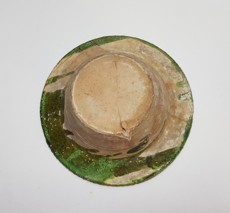 OSMANLI DÖNEMİ 1800 BAŞLARI ÇANAKKALE YAPIMI SIRLI FİNCAN KURUTMALIĞI