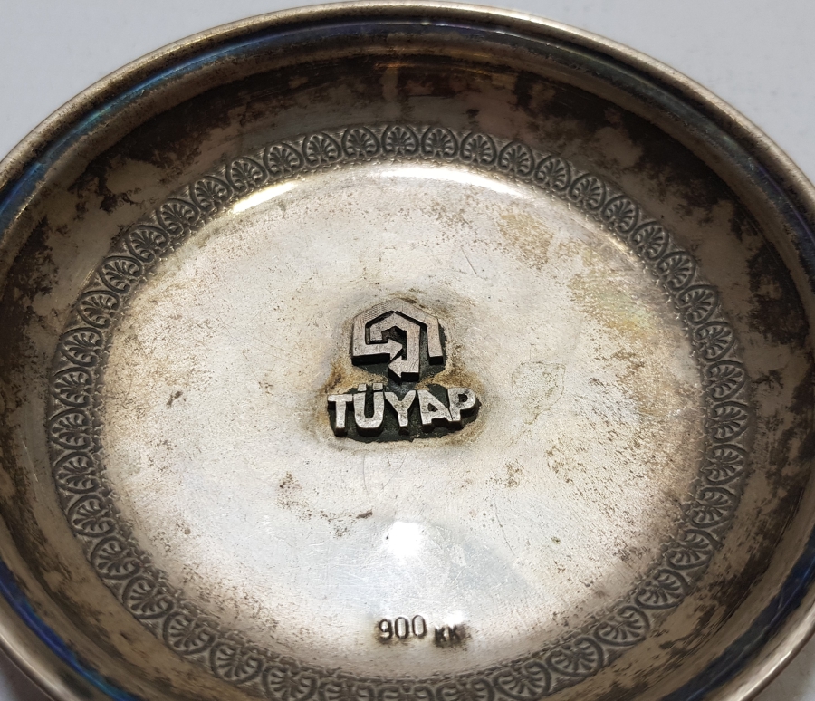 GÜMÜŞ TÜYAP HATIRA KASE