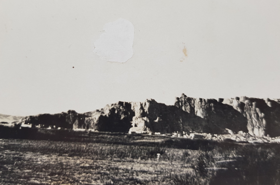 VAN KALESİ GÖRSELLİ ANTİKA SİYAH BEYAZ FOTOĞRAF