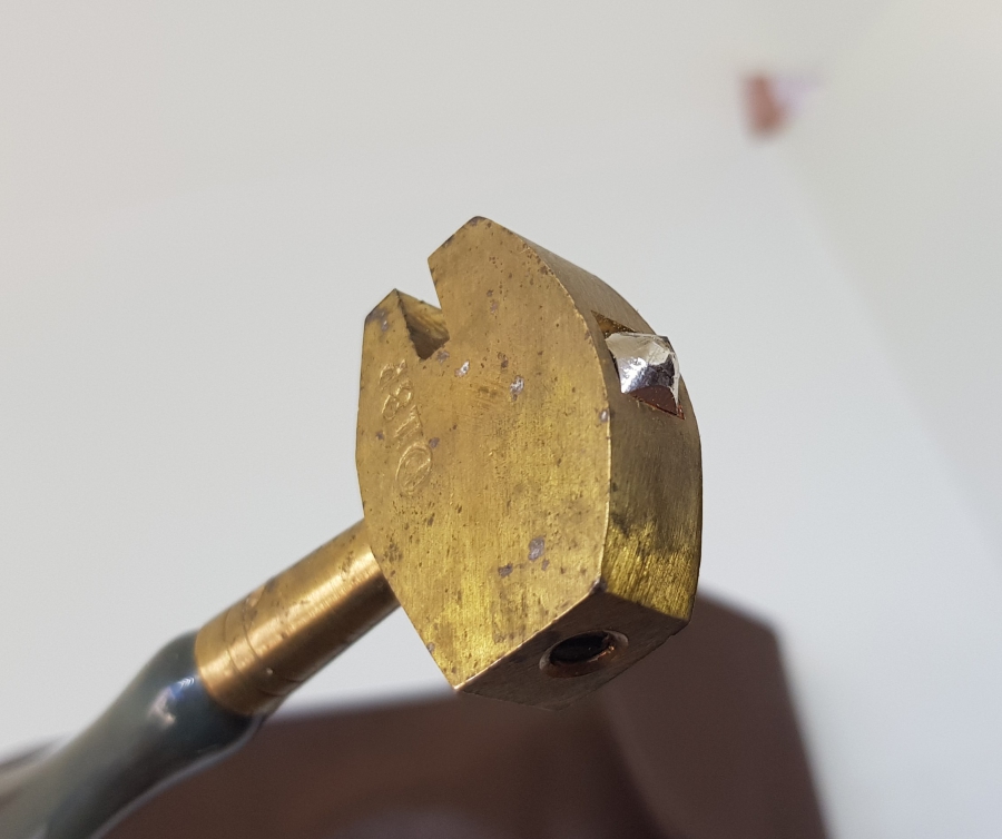 ORİJİNAL KUTUSUNDA ANTİKA ELMAS UÇLU CAM KESKİSİ - CAM KESME ALETİ