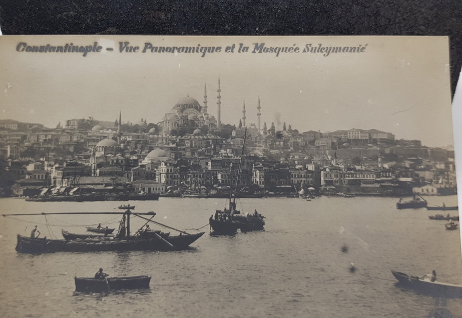 SÜLEYMANİYE CAMİ GÖRSELLİ ÇİL KONDİSYONDA OSMANLI DÖNEMİ KARTPOSTAL
