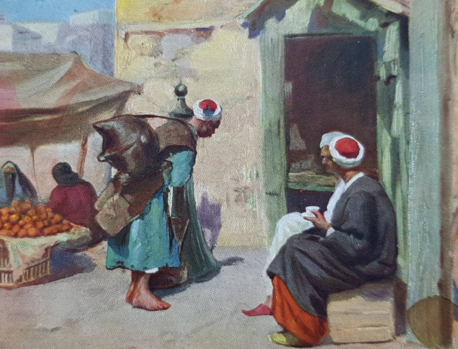 OSMANLI DÖNEMİ SUCU - SAKA GÖRSELLİ KARTPOSTAL