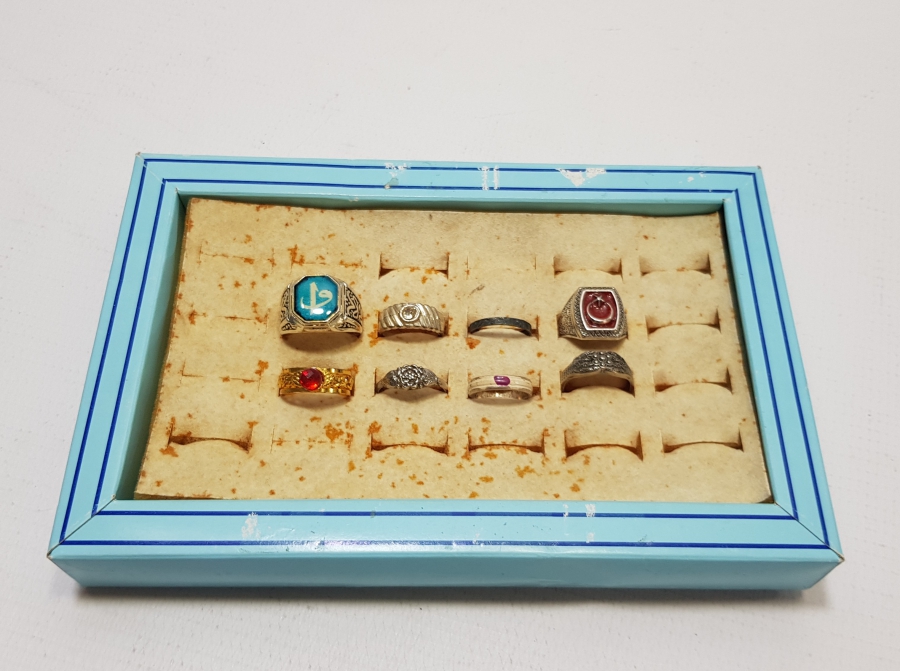 GÜMÜŞ KAPLAMA ANTİKA YÜZÜK LOTU