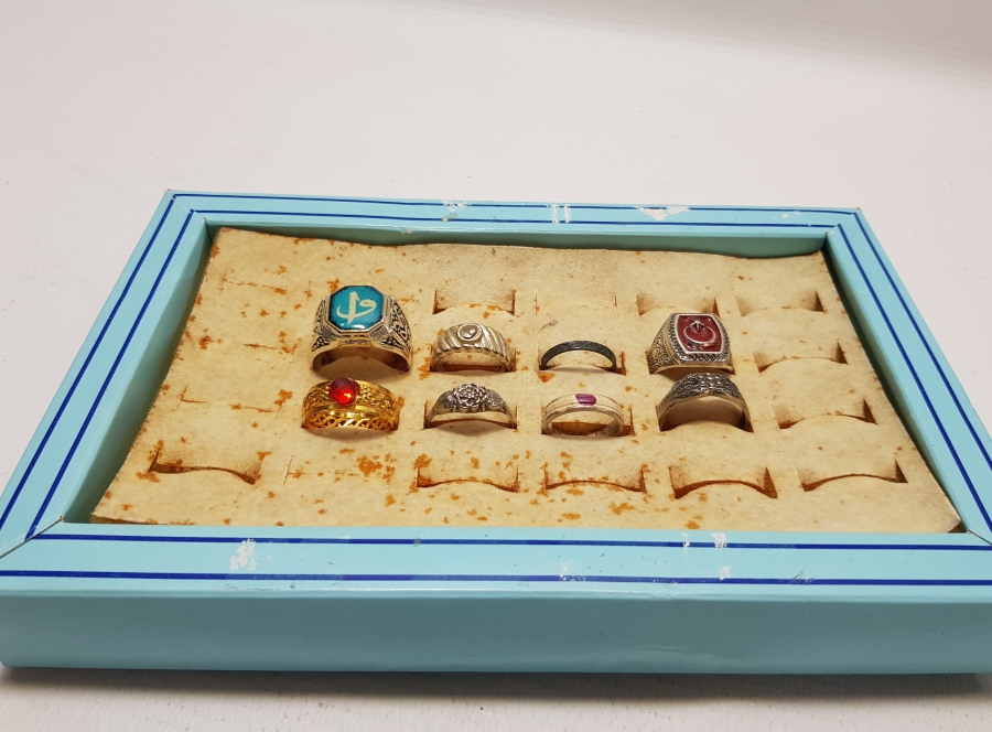 GÜMÜŞ KAPLAMA ANTİKA YÜZÜK LOTU