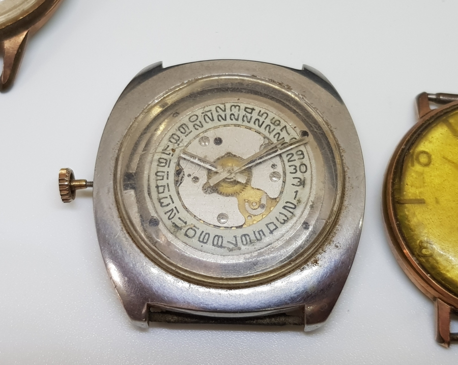 3 ADET KURMALI VE OTOMATİK ANTİKA KOL SAATİ LOTU