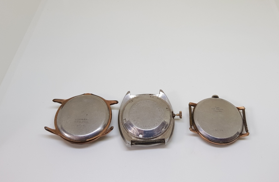 3 ADET KURMALI VE OTOMATİK ANTİKA KOL SAATİ LOTU