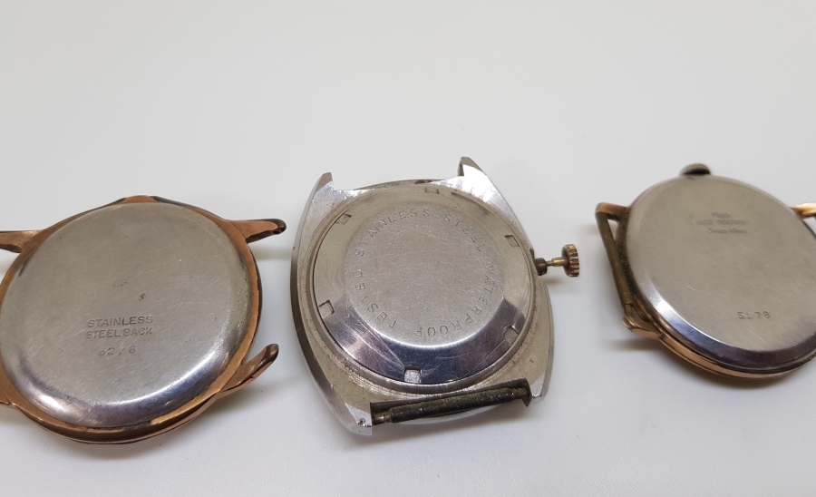 3 ADET KURMALI VE OTOMATİK ANTİKA KOL SAATİ LOTU